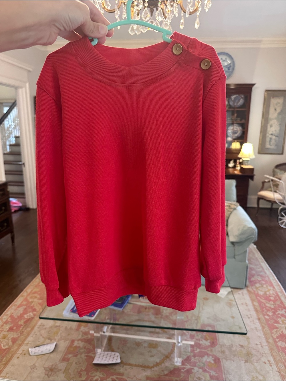 Little Bear Smocks - side button pullover sweater, size 5
